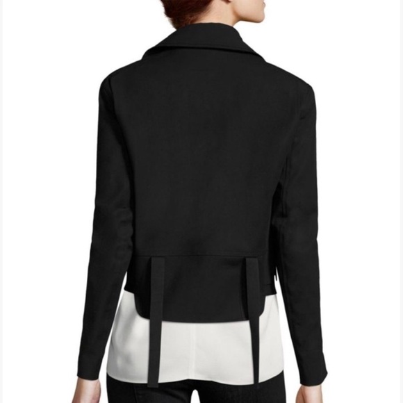 Helmut Lang Moto Biker Cotton Jacket, Size Large - Picture 3 of 13